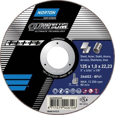 Flat cutting disc, QUANTUM, steel/stainless steel